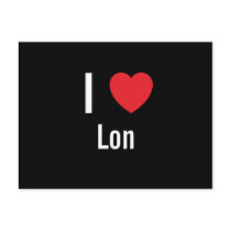 I love Lon postcards by funnycustomtshirts I love Lon postcards