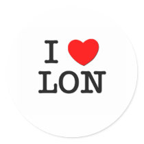 I Love Lon stickers