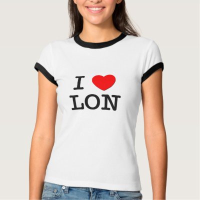 I Love Lon T Shirts by ilovemyshirt
