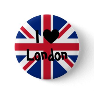 I Love London button