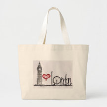 I love London Canvas Bags