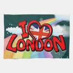 I Love London Hand Towel