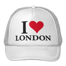 I LOVE LONDON TRUCKER HATS
