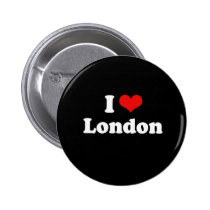 I Love London Tshirt White Tshirt buttons