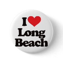 I Love Long Beach buttons