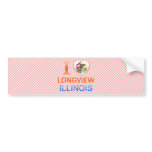I Love Longview, IL Bumper Stickers
