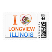 I Love Longview, IL Stamp