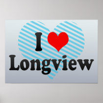 I Love Longview, United States Print