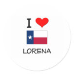 I Love Lorena Texas Stickers