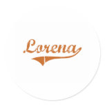 I Love Lorena Texas Round Stickers