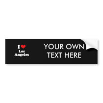 I LOVE LOS ANGELES BUMPER STICKERS