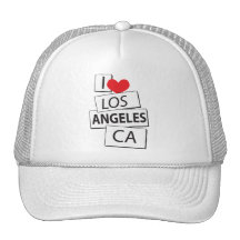 I Love Los Angeles CA Hats