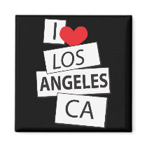 I Love Los Angeles CA Magnets