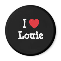 I love Louie heart custom personalized magnets by funnycustomtshirts I love Louie heart custom personalized magnets