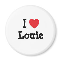 I love Louie heart T-Shirt magnets by funnycustomtshirts I love Louie heart T-Shirt magnets