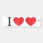 I Love Love Bumper Sticker