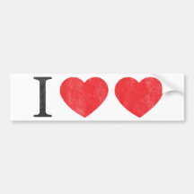 I Love Love Bumper Sticker