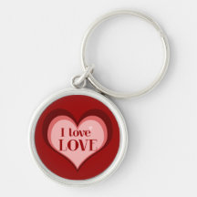 I Love Love Keychains