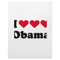 I Love Love Love Obama T-shirt Letterhead Template