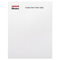I Love Love Love Obama T-shirt letterhead