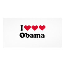 I Love Love Love Obama T-shirt photo cards