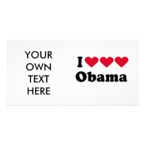 I Love Love Love Obama T-shirt photo cards