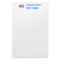 I Love Love Love Obama T-shirt stationery