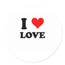 I Love Love Stickers