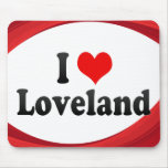 I Love Loveland, United States Mouse Pads