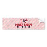 I love Lower Salem, Ohio Bumper Sticker