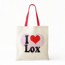 I Love Lox Tote Bags