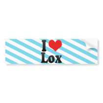 I Love Lox Bumper Stickers