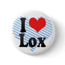 I Love Lox Pinback Button