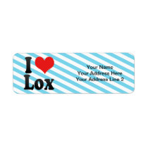 I Love Lox Return Address Label