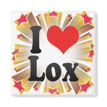 I Love Lox Fridge Magnets