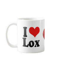 I Love Lox Coffee Mugs
