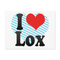 I Love Lox Post Card