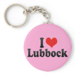 I Love Lubbock Key Chain