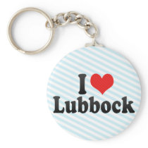 I Love Lubbock Key Chains