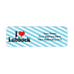 I Love Lubbock Custom Return Address Label