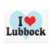 I Love Lubbock Post Card