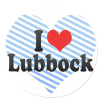 I Love Lubbock Sticker