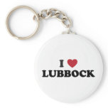 I Love Lubbock Texas Keychain