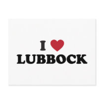 I Love Lubbock Texas Postcards