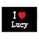 I love Lucy heart T-Shirt cards by funnycustomtshirts I love Lucy heart T-Shirt cards