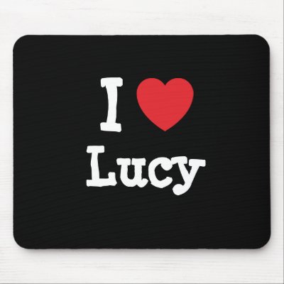 I love Lucy heart T-Shirt Mouse Pad