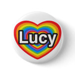 I love Lucy. I love you Lucy. Heart Pins