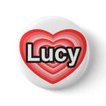 I love Lucy. I love you Lucy. Heart Button