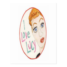 I Love Lucy Postcard