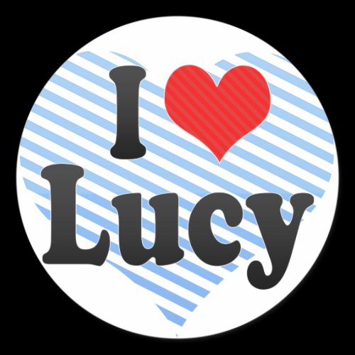 I Love Lucy Stickers
